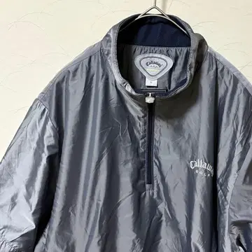 캘러웨이 골프웨어 반팔 윈드 브레이커 그레이 남성용 L 사이즈