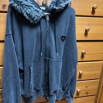 ONCILY 퍼 지퍼 후드티