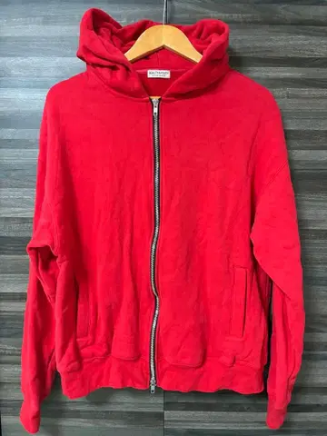 BEAUTY&YOUTH 레드 풀 집업 후드티