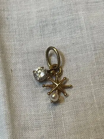 노제스 별 모양 참 크리스탈 펄 장식 K10