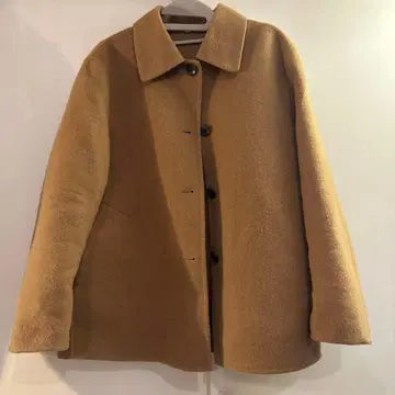 무인양품 울 혼방 더블 페이스 숏코트