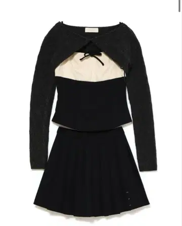 당일 발송 Flora pleats set up 네이비