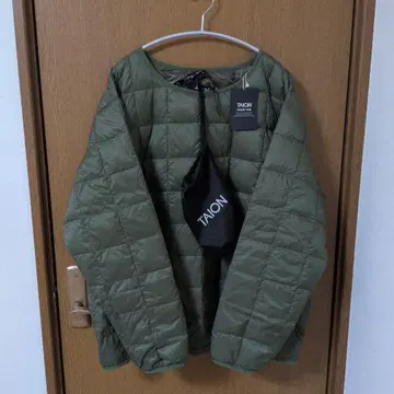 [ 미사용 ] TAION=체온 크루넥 다운 풀오버 XL