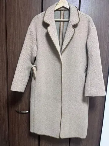 45R 베이지 롱 코트