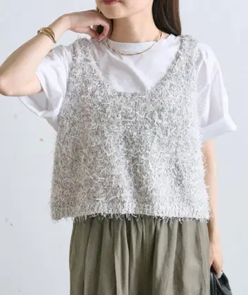 PUAL CE CIN 퓨어세신 이소재 MIX 리본 테이프 얀 베스트