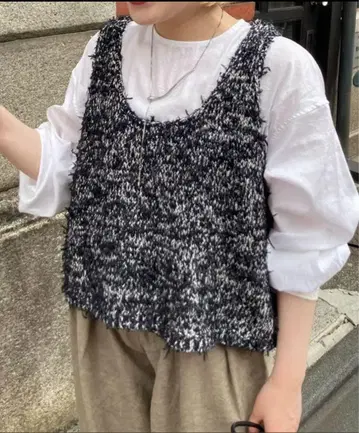 PUAL CE CIN 퓨어세신 이소재 MIX 리본 테이프 얀 베스트