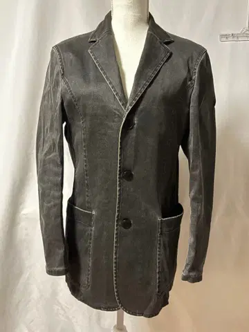 그레이 테일러드 자켓 데님 원단 사이즈 48