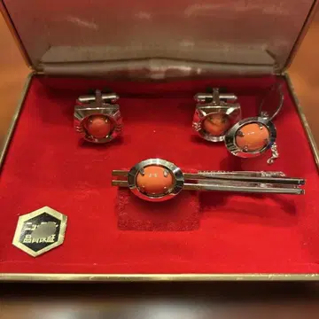 TIGAR INDUSTRIAL 커프스 단추 넥타이핀 세트