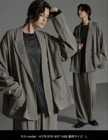 CIYOT-시요트 셋업 테일러 자켓 + 스트레이트 이지 팬츠