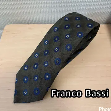 Franco Bassi 기하학 패턴 넥타이