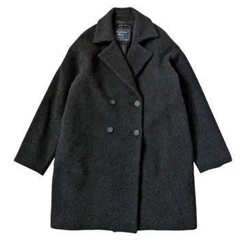 그린 라벨 릴랙싱 울 캐시미어 코트 차콜 더블 38