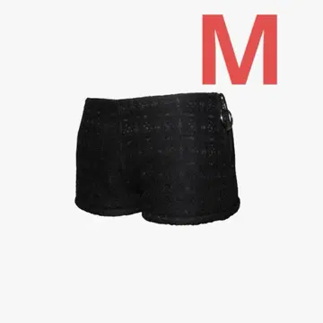 S 링 바이커 쇼츠 레이스 블랙 M 사이즈