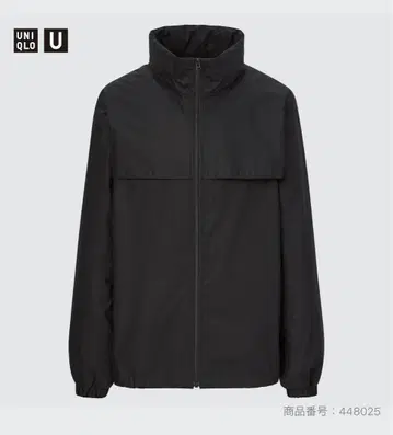 UNIQLO U 오버사이즈 후디드 블루종 남성용 S