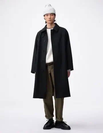 [ GU ] 코지 멜톤 발마칸 코트 XL