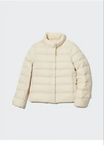 유니클로 라이트 다운 자켓 화이트