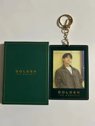 정국 golden 전시회 카드 홀더 포토 카드 키링
