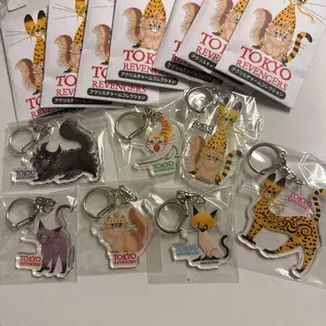 RE:SHAZAM 동리베 블랙 고양이 디자인 아크릴 참 컬렉션