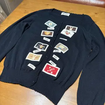 핑크하우스 코튼 가디건