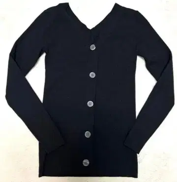 밴야드 스톰 2WAY 리브 니트 가디건 블랙