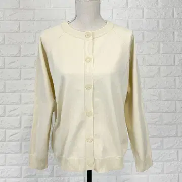 그라시아 [ M ] 베이지 계열 가디건 리브 사용 심플 봄/가을 루즈핏