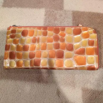 오렌지 계열 그라데이션 장지갑