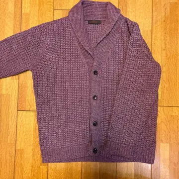 INSPIRER 퍼플 니트 가디건