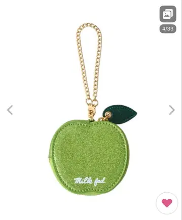 MILKFED. APPLE POUCH 미사용 새상품