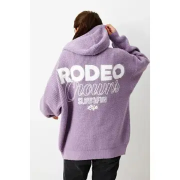 CROSS LOGO 와플 니트 후디 / RODEO CROWNS