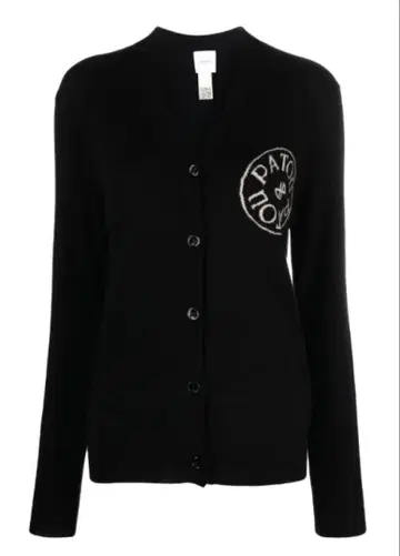 Patou V넥 가디건 블랙 M 사이즈