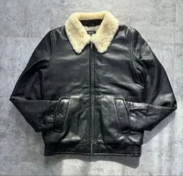 A.P.C. 블랙 가죽 자켓