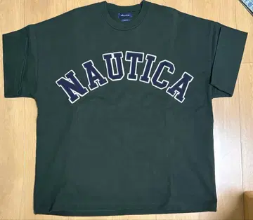 NAUTICA 오버 사이즈 T셔츠 다크 그린 L 사이즈