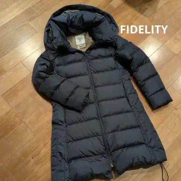 Fidelity 피델리티 후드 부착 다운 코트 네이비 S