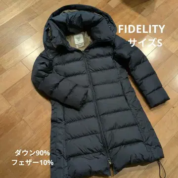 Fidelity 피델리티 다운 코트 후드 부착 네이비 S