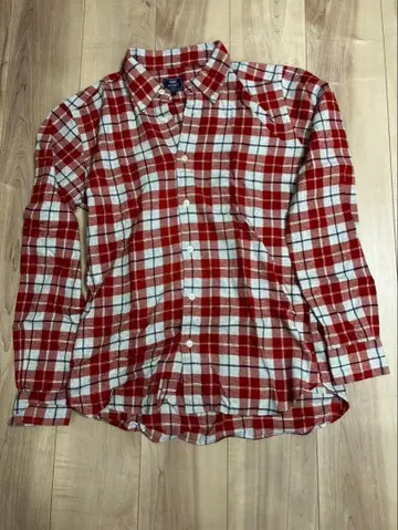 BEAMS HEART 체크 무늬 플란넬 셔츠 L 사이즈