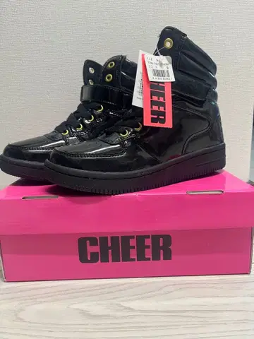 CHEER 하이컷 스니커즈 23.0cm 블랙