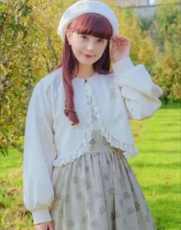 아오키 미사코 콜라보 가디건 볼레로 L