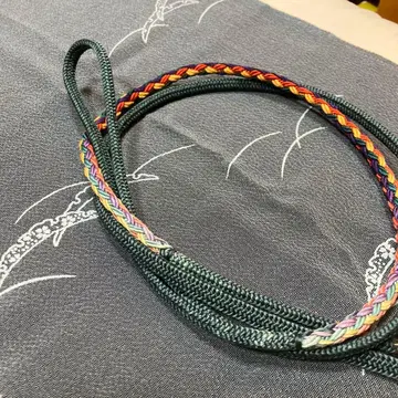 그레이 계열의 허리띠 오비 장식 천 세트