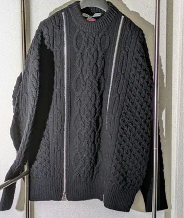 JOHN LAWRENCE SULLIVAN 지퍼 피셔맨 니트