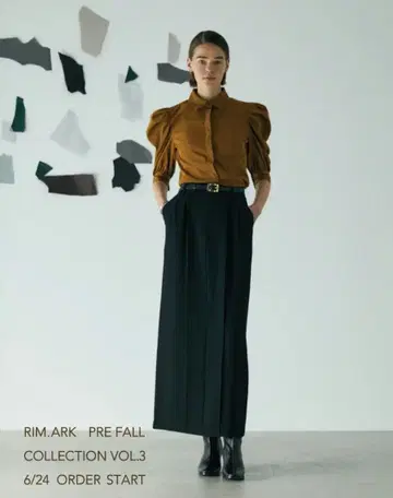 [ 택 포함 미사용 ] 슬랙스 타이트 스커트 BLACK 36