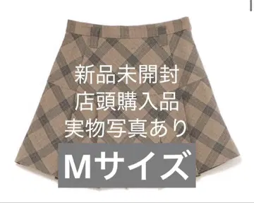 andmary Coco check mini pleats skirt M