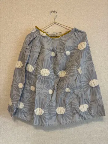 새상품급 마블슈드 ennhuit 꽃무늬 플레어 스커트 프리 사이즈