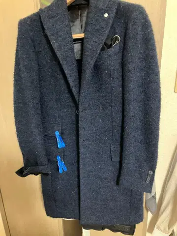 L.B.M.1911 네이비 체스터 코트