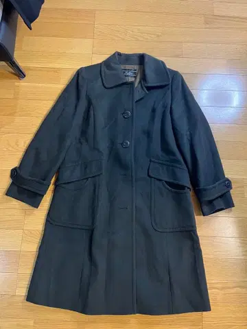 Leilian 블랙 롱 코트