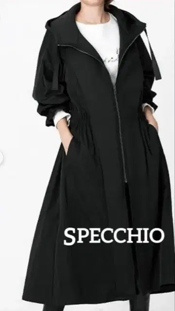 SPECCHIO 롱 코트 스페치오 본딩 캔디 슬리브