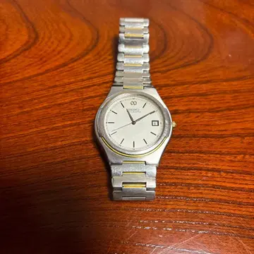 세이코 아날로그 손목시계 실버/골드