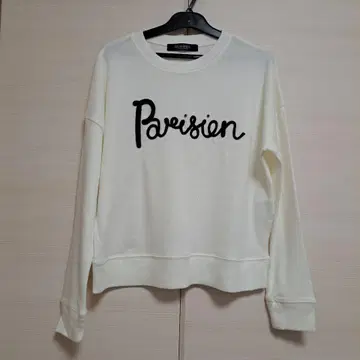 [일본제] BRAHMIN (브라민) 비쥬 로고 니트 화이트