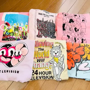 24시간 TV T셔츠 역대 묶음 판매 6장 세트