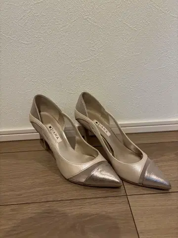 DIANA 베이지 실버 하이힐