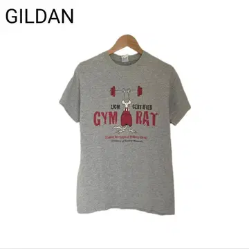 길단 칼리지 T셔츠 애니멀 쥐 대학 프린트 둥근넥 반팔 S