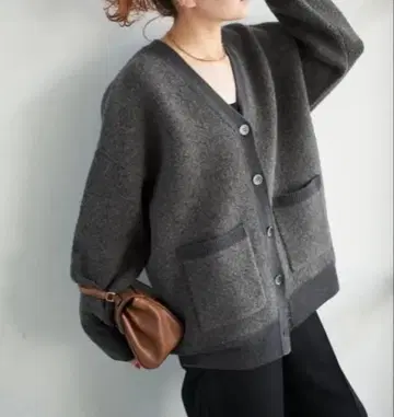 스픽 앤 스팬 부클레 더블 페이스 가디건